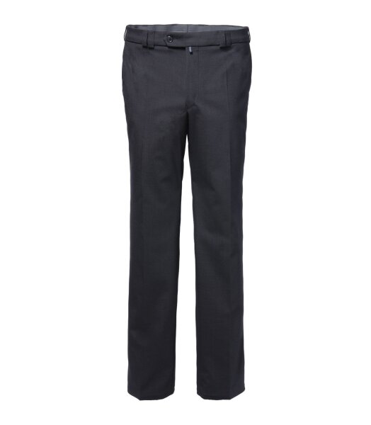 Luigi Morini Business-Hose in Flatfront, waschbar schwarz 27