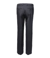 Luigi Morini Business-Hose in Flatfront, waschbar schwarz 34
