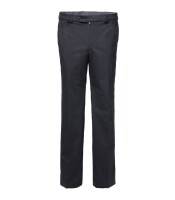 Luigi Morini Business-Hose in Flatfront, waschbar schwarz 48