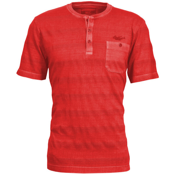 Mode Monte Carlo T-Shirt Serafino rot