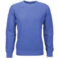 Mode Monte Carlo Pullover Rundhals Kornblumenblau