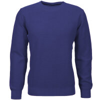 Mode Monte Carlo Pullover Rundhals Jeansblau