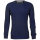 Mode Monte Carlo Pullover Rundhals Jeansblau