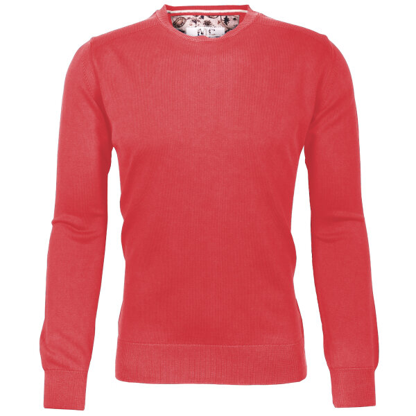 Mode Monte Carlo Pullover Rundhals rot 50