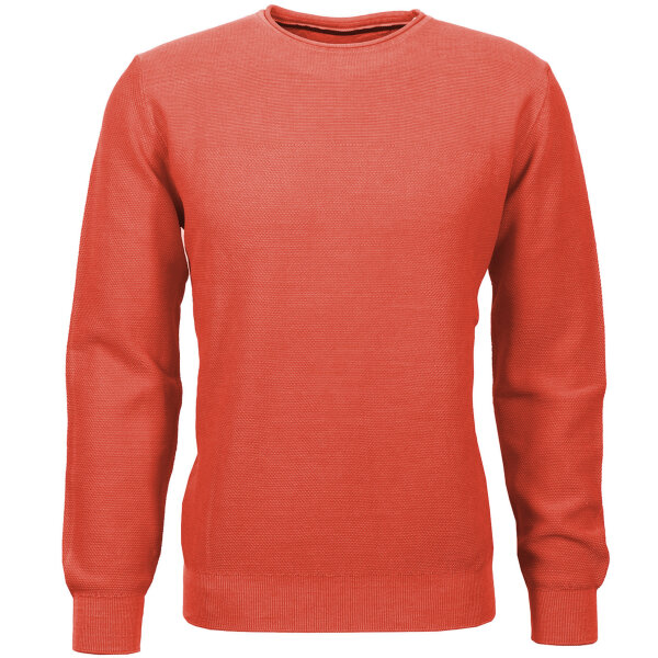 Mode Monte Carlo Pullover Rundhals lachs rot 54