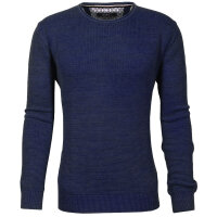 Mode Monte Carlo Pullover Rundhals Jeansblau 52