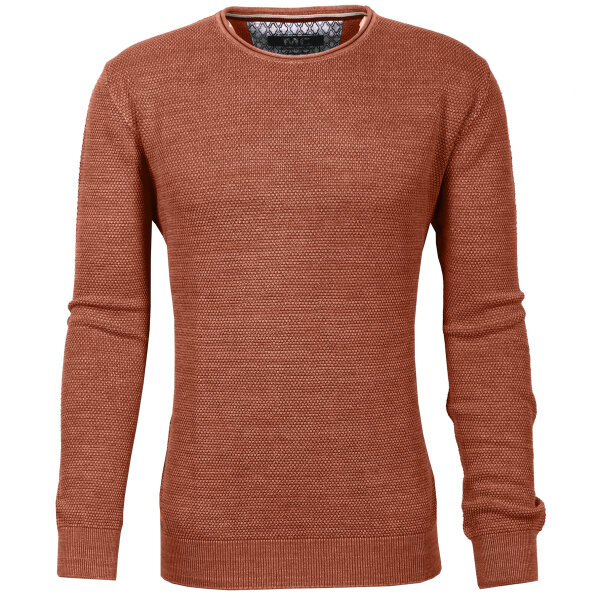 Mode Monte Carlo Pullover Rundhals Koralle 50