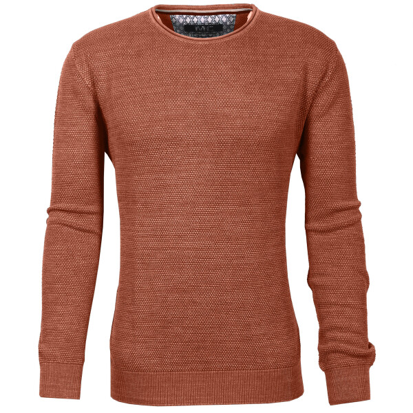 Mode Monte Carlo Pullover Rundhals Koralle 58