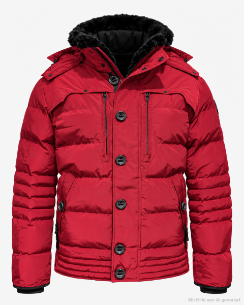 Wellensteyn Herren Winterjacke Starstream, TiSaAirTec, Dragonred