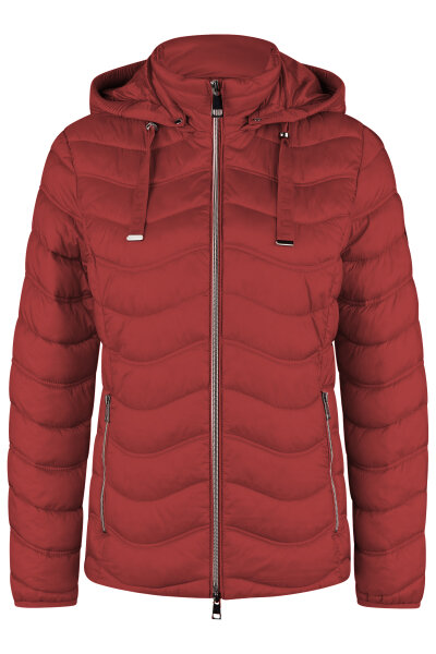 Barbara Lebek Damen Steppjacke Down Free mit Kapuze rot