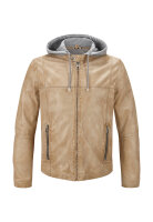 MILESTONE Herren Lederjacke MSRaymond mit Kapuze im...