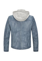 MILESTONE Herren Lederjacke MSRaymond mit Kapuze im...