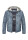 MILESTONE Herren Lederjacke MSRaymond mit Kapuze im gewaschenen Mittelblau