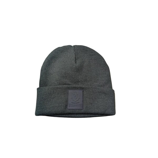 Wellensteyn Mütze Ben Badge Short Hat, dunkelgrün schwarz