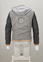 MILESTONE Herren Lederjacke MSRaymond mit Kapuze im gewaschenen Cognac braun 56