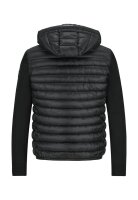 MILESTONE Herren Steppjacke MSGenua mit Kapuze, Schwarz