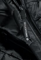 MILESTONE Herren Steppjacke MSGenua mit Kapuze, Schwarz