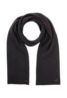 Camel Active Strickschal aus reiner Lammwolle, anthrazit