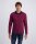 PIERRE CARDIN Herren Langarm Polo Shirt winetasting dunkelrot