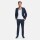 WHITE BROS. "Mix & Match" Sakko blau mit Pfauenauge Struktur 50