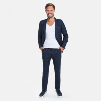 WHITE BROS. "Mix & Match" Sakko blau mit Pfauenauge Struktur 98