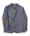 DIGEL Sakko "Erol" modern Fit. Glencheck Muster mit Arm Patches, blau