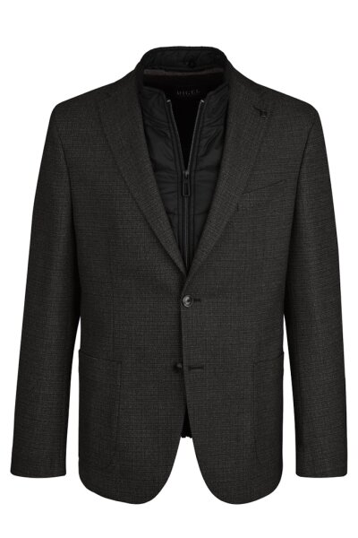 DIGEL Sakko "Earl" mit Einsatz schwarz gemustert