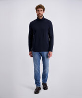 PIERRE CARDIN Herren Langarm Shirt Rolli salute dunkelblau