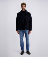 PIERRE CARDIN Herren Langarm Shirt Rolli salute dunkelblau