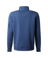 PIERRE CARDIN Herren Sweat-Shirt Troyer Zip bering sea blau