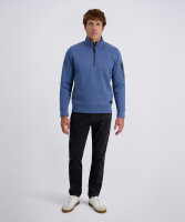 PIERRE CARDIN Herren Sweat-Shirt Troyer Zip bering sea blau