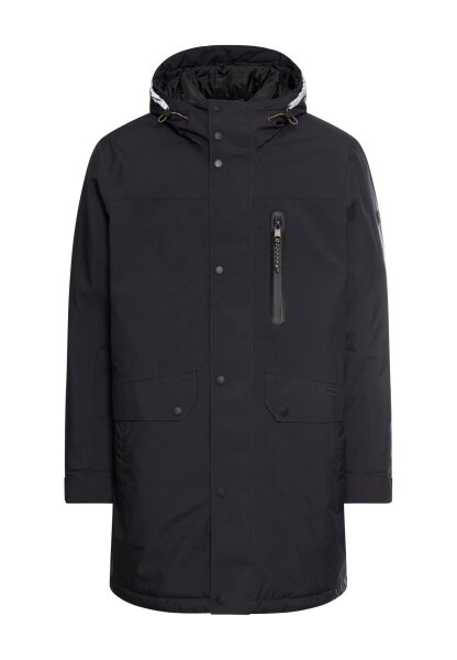 Camel Active Herren Jacke Mantel mit Kapuze, dunkel blau teXXXactive®