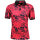 Mode Monte Carlo Polo-Shirt Knopf Strickkragen Tomatenrot XL