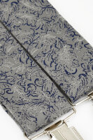 DIGEL Fest/Hochzeit Hosenträger "Lac" in Silber Blau