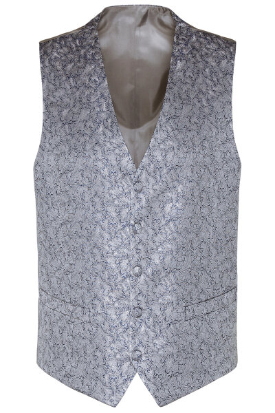 DIGEL Fest/Hochzeit Weste "Lambert" in Silber Blau