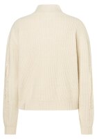TIMEZONE Damen Stehkragen Strickpullover, beige