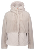 AMBER & JUNE Damen Stepp & Plüsch Jacke mit...