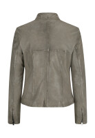 MILESTONE Damen Lederjacke MSMoon im gewaschenen Stein grau