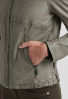 MILESTONE Damen Lederjacke MSMoon im gewaschenen Stein grau 42