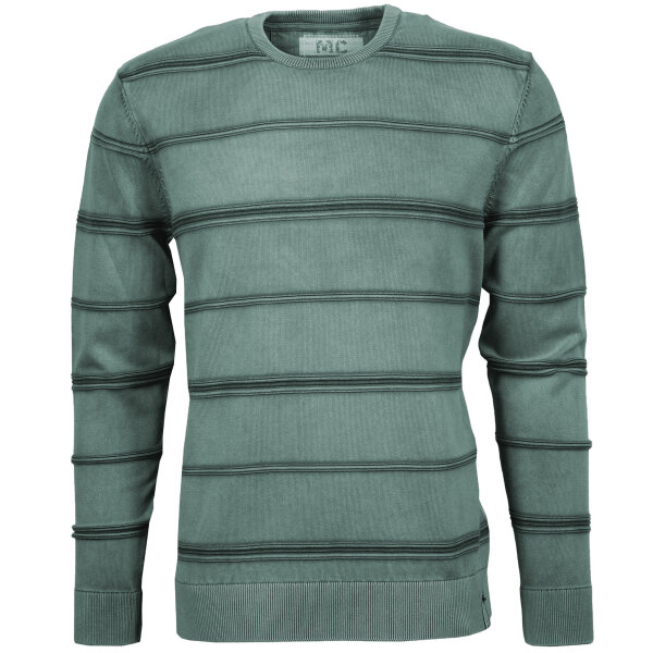 Mode Monte Carlo Pullover Rundhals Salbeigrün
