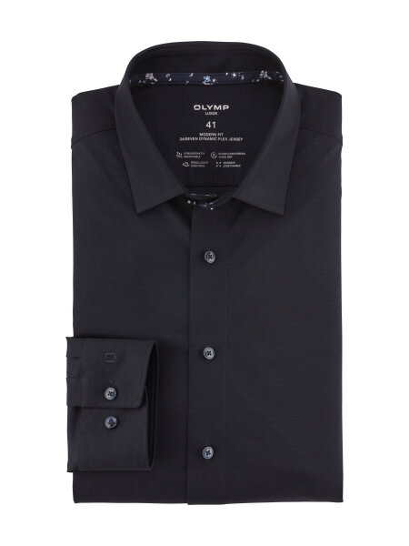 OLYMP 24/7 - Luxor modern fit langarm Hemd marine 42