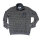 Mode Monte Carlo Sweat-Shirt Troyer Zip Silbergrau