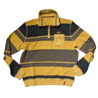 Mode Monte Carlo Sweat-Shirt Troyer Zip Goldgelb