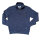 Mode Monte Carlo Sweat-Shirt Troyer Zip Jeansblau