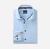 OLYMP Luxor modern fit langarm Hemd bleu 43