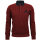 Mode Monte Carlo Sweat-Shirt Polo Knopf Tomatenrot