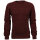 Mode Monte Carlo Pullover Rundhals Dunkelrot