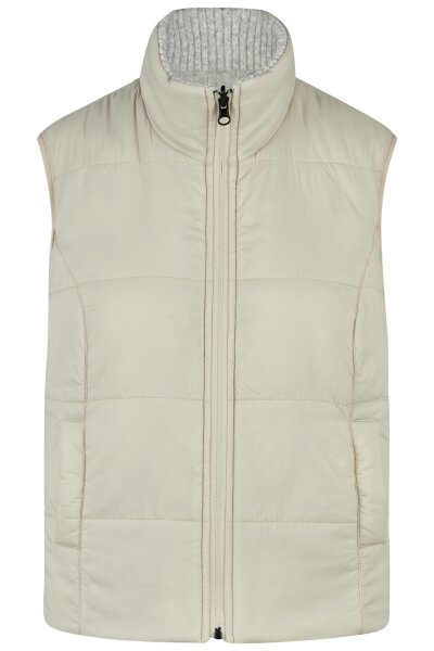 Barbara Lebek Damen Weste zum wenden stone Grau