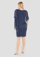 SWING Cocktailkleid mit Überwurf navy Blau 42
