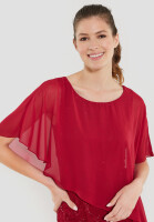 SWING Cocktailkleid mit Überwurf rio red Rot 38